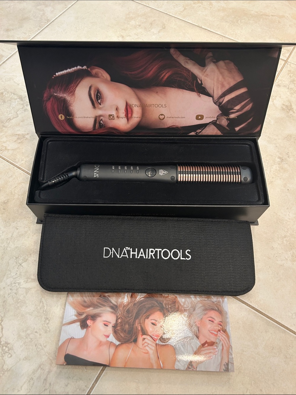 DNA Hairtools Heated Styling Comb- PRO2 ONIX